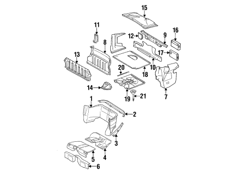 Mercedes-Benz 129-690-23-41-9A82 Side Trim