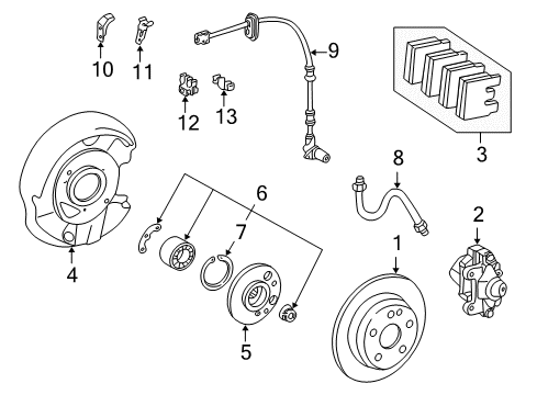 Mercedes-Benz 000-421-77-86 Caliper Overhaul Kit