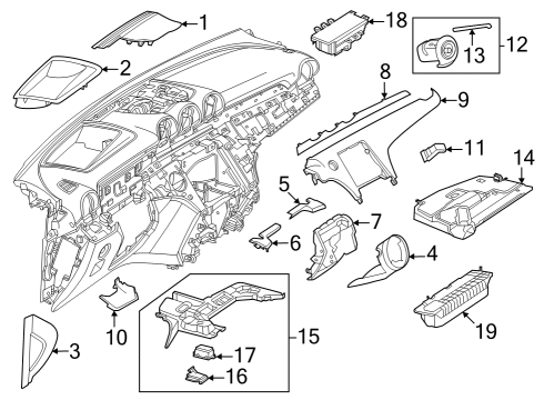 Mercedes-Benz 206-991-13-00 Vent Grille Clip