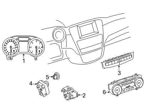 Mercedes-Benz 166-900-92-21 Dash Control Unit