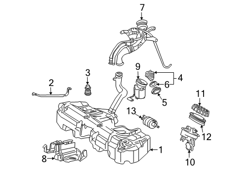 Mercedes-Benz 203-470-60-94 Fuel Gauge Sending Unit