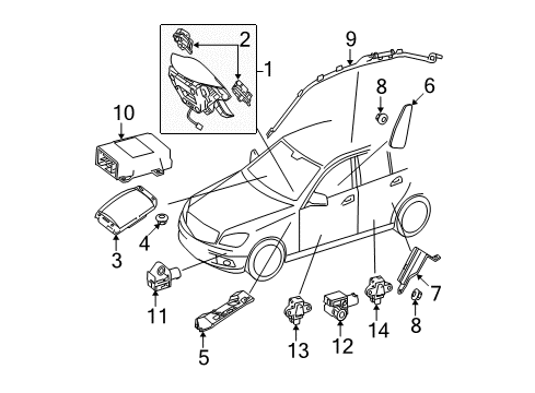 Mercedes-Benz 204-901-27-04 Diagnostic Module