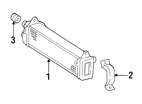 Mercedes-Benz 129-500-06-00 Oil Cooler