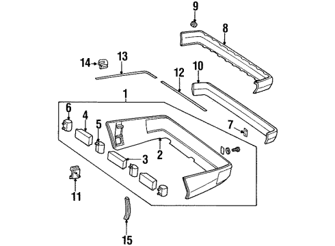 Mercedes-Benz 124-885-08-37 Energy Absorber