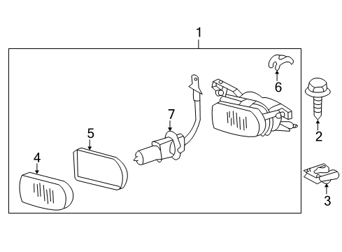 Mercedes-Benz 203-820-32-56-64 Fog Lamp Assembly