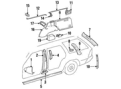 Mercedes-Benz 124-692-04-59 Joint Cover