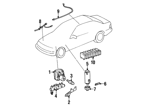 Mercedes-Benz 202-987-00-40 Hydraulic Pump Insulator