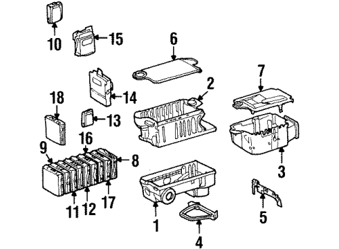 Mercedes-Benz 129-545-04-47 Case Bracket