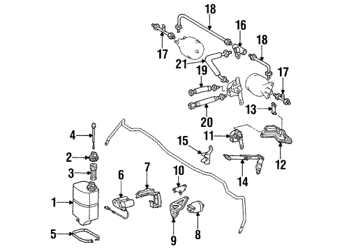 Mercedes-Benz 140-328-39-40 Height Valve Bracket