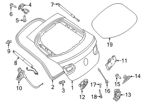 Mercedes-Benz 253-980-00-64 Lift Cylinder