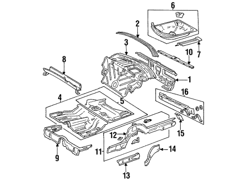 Mercedes-Benz 123-611-02-16 Front Reinforcement