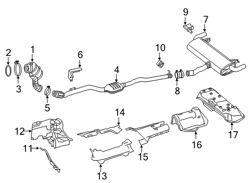 Mercedes-Benz 253-490-04-01 Muffler