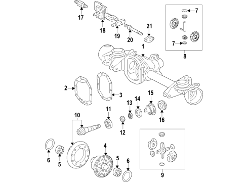 Mercedes-Benz 463-330-45-01 Axle