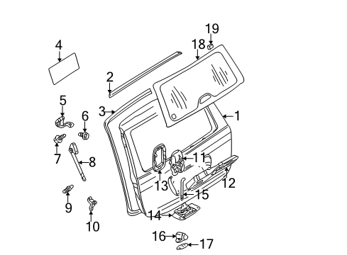 Mercedes-Benz 163-820-52-10 Lock Switch