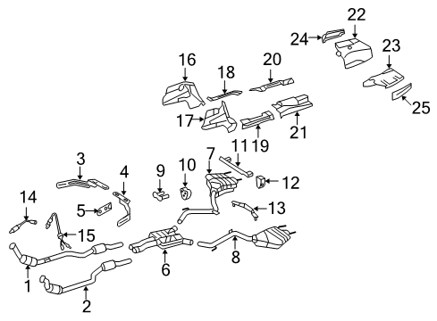 Mercedes-Benz 221-490-09-59 Muffler