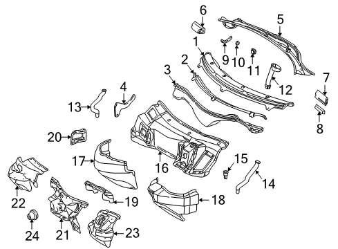 Mercedes-Benz 170-625-02-14 Dash Panel Center Support