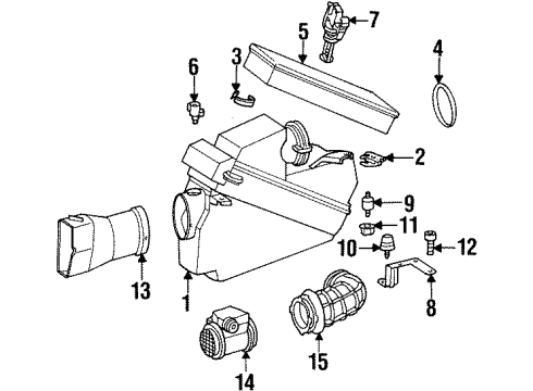 Mercedes-Benz 120-090-11-01 Air Cleaner Assembly