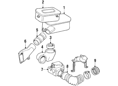 Mercedes-Benz 603-094-00-02 Air Cleaner