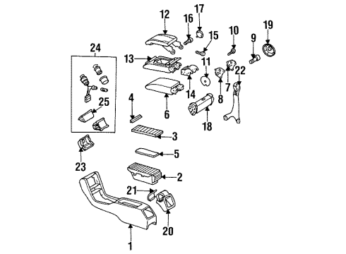 Mercedes-Benz 140-680-53-50-8F33 Console