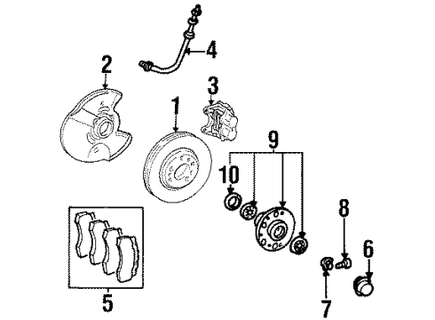 Mercedes-Benz 002-420-00-83 Caliper