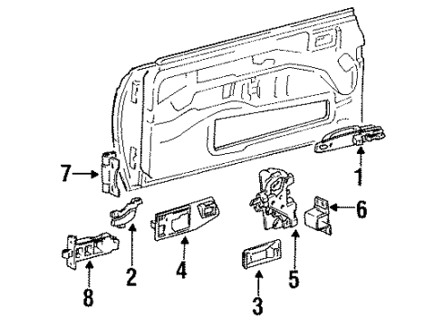 Mercedes-Benz 108-766-04-90 Handle Insert