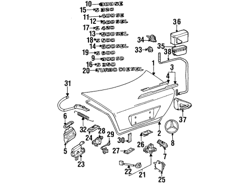 Mercedes-Benz 140-750-22-91 Lock Housing