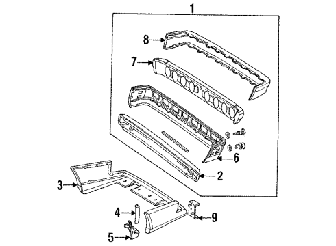 Mercedes-Benz 201-880-02-44 End Cover