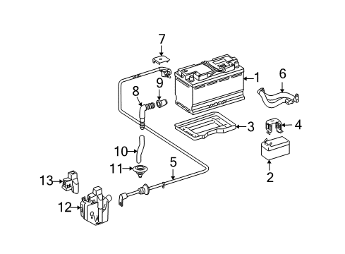 Mercedes-Benz 164-440-45-39 Negative Cable