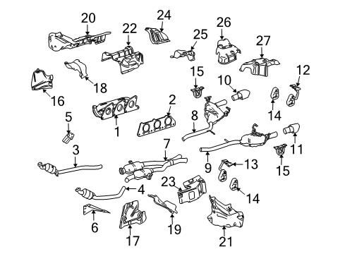 Mercedes-Benz 164-490-98-36-80 Catalytic Converter