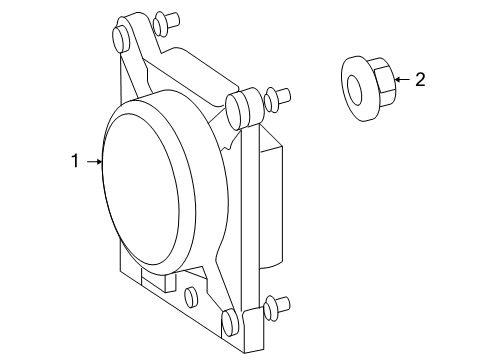 Mercedes-Benz 164-545-10-47 Distance Sensor Bracket