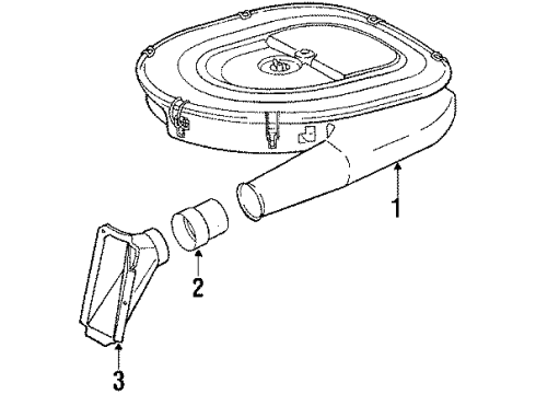 Mercedes-Benz 117-094-04-12 Air Inlet Hose