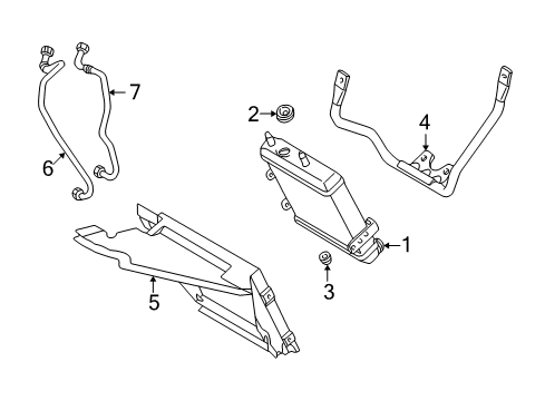 Mercedes-Benz 003-990-56-51 Oil Cooler Nut