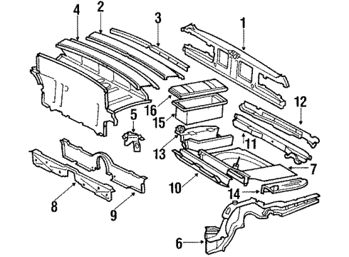 Mercedes-Benz 107-612-02-18 Crossmember