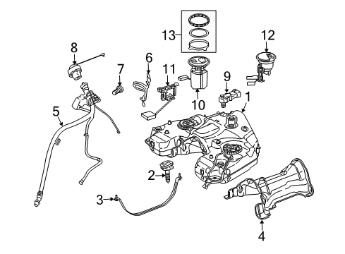 Mercedes-Benz 164-300-00-04-64 Pedal Travel Sensor