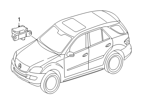 Mercedes-Benz 000-905-27-00 Yaw Rate Sensor