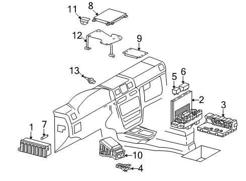 Mercedes-Benz 463-545-22-32 Control Module