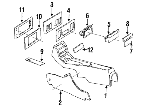 Mercedes-Benz 123-680-31-50-9045 Console