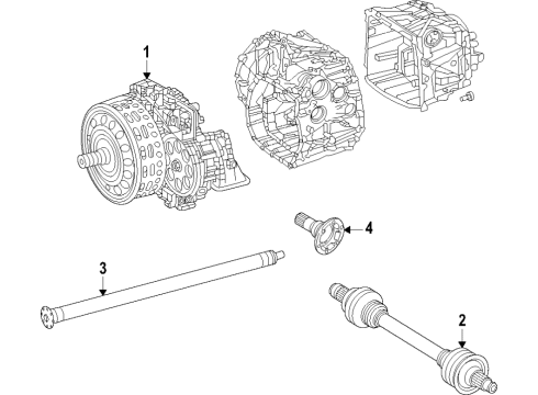 Mercedes-Benz 190-357-51-00 Output Shaft