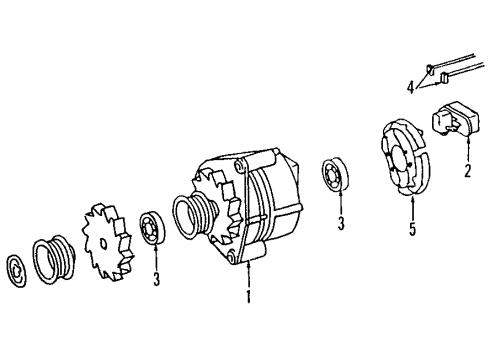 Mercedes-Benz 117-150-04-73 Alternator Brace