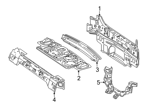 Rear Body Panel Diagram for 212-640-03-00