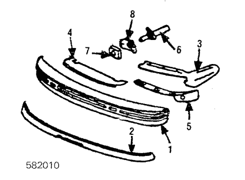 1985 Mercedes-Benz 300TD Front Bumper