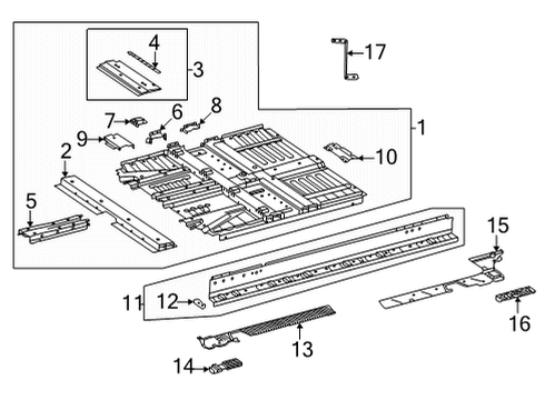 2023 Mercedes-Benz EQS 450 Floor Diagram