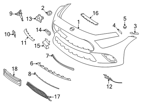 2023 Mercedes-Benz CLS450 Bumper & Components - Front