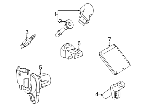 2011 Mercedes-Benz GLK350 Powertrain Control Diagram 1