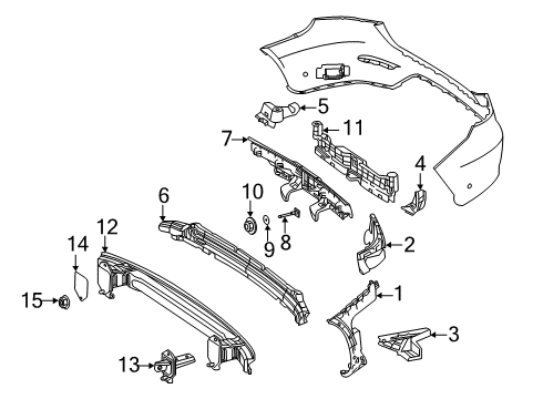 2020 Mercedes-Benz GLC300 Bumper & Components - Rear