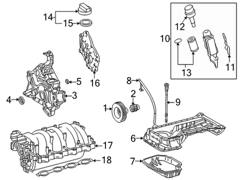 Intake Manifold Gasket Diagram for 273-141-08-80