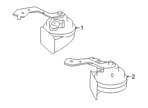 2023 Mercedes-Benz GLA250 Horn  Diagram