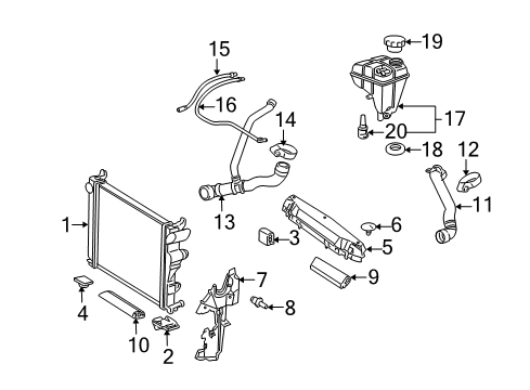 Upper Hose Diagram for 230-501-60-82