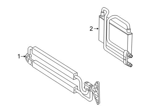 2008 Mercedes-Benz CL550 Power Steering Oil Cooler