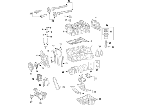 Lower Oil Pan Drain Plug Diagram for 000000-005433